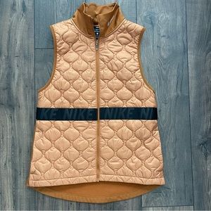 Nike Women's AeroLayer Burnt Sienna/Black Running Vest BV3869-857 NWOT.